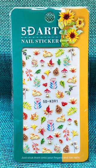 Embossed Nail Sticker