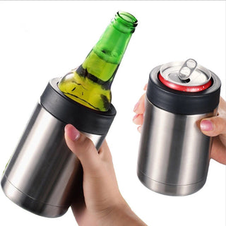 Double-layer Stainless Steel Cold Can Mug