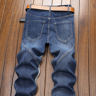 Men's Chess Patchwork Jean