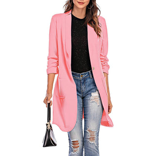 Mid Length Pocket Coat Blazer