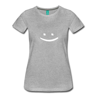 Smiley Face Tee - heather gray