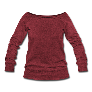 Women's Wideneck Sweatshirt - cardinal triblend