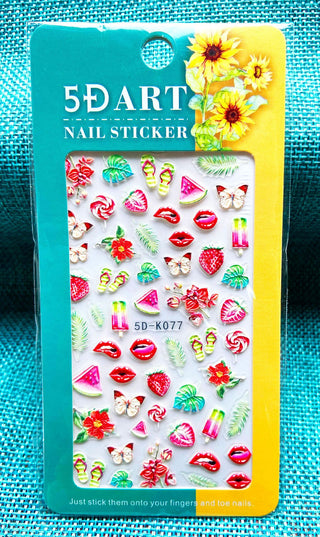 Embossed Nail Sticker