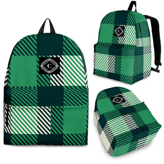 Youth 16" Green Plaid CS Backpack