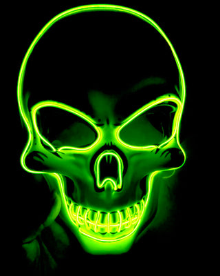 Skeleton  LED Glow Mask