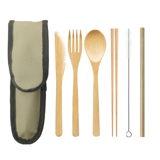 Portable Travel Bamboo Cutlery