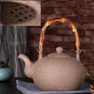 Ceramic Kettle Teapot Purple Sand Beam Kettle