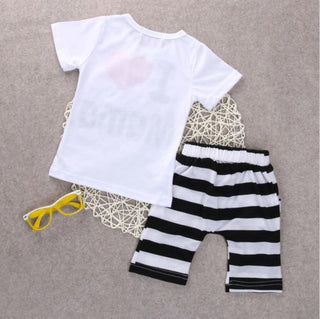 Printed T-shirt print kids suit