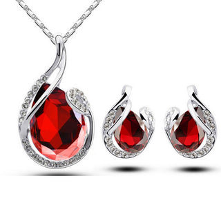 Tear Drop Jewelry Set