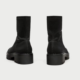 Platform socks boots women's boots