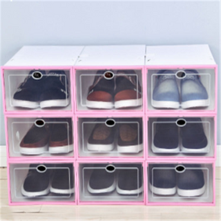 Transparent shoe box