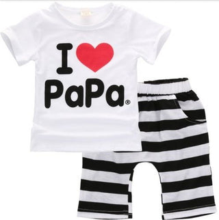 Printed T-shirt print kids suit