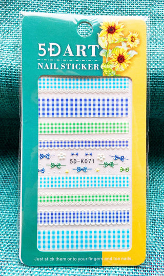 Embossed Nail Sticker