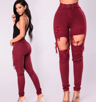 Women's Crimson Stretch-Slim Fit