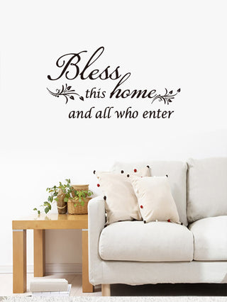 Bless This Home Wall Decal