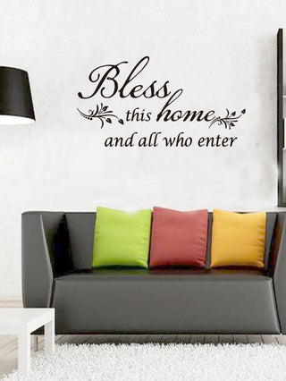 Bless This Home Wall Decal