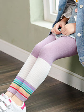 Toddler Girls Color Block Tights