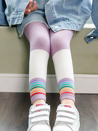 Toddler Girls Color Block Tights