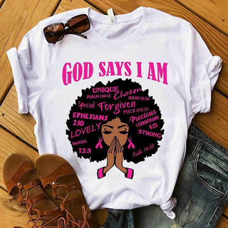 Round Neck Short Sleeve T-shirt Black Woman Black Woman Ladies T-shirt