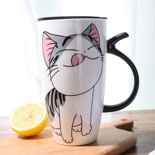 Cute Cat Ceramics Coffee Mug