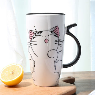 Cute Cat Ceramics Coffee Mug