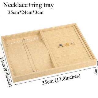 Linen Jewelry Tray