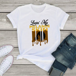 Melanin African Map T shirt African Girl