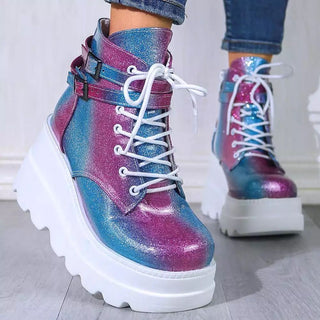 High-Heeled Colorful Short Boots Boots