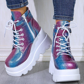 High-Heeled Colorful Short Boots Boots