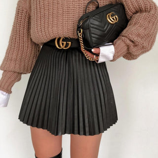 Pleated Mini Skirt