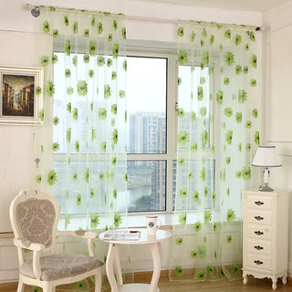 Translucent Sunflower Curtains