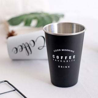 Stainless Steel Cups with Straw