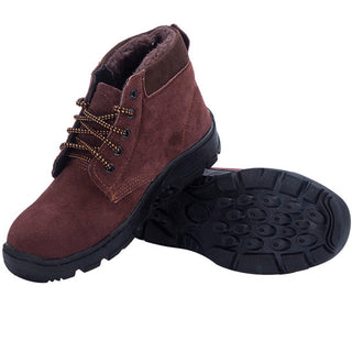 Steel toe cap cotton shoes