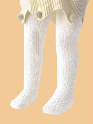 Toddler Girls Solid Tights