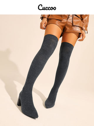 Cuccoo Minimalist Knit Sock Boots