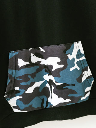 Boys Contrast Camo  Sweat Set