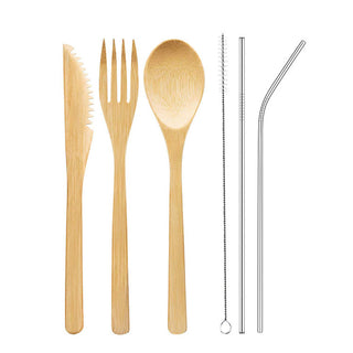 Portable Travel Bamboo Cutlery