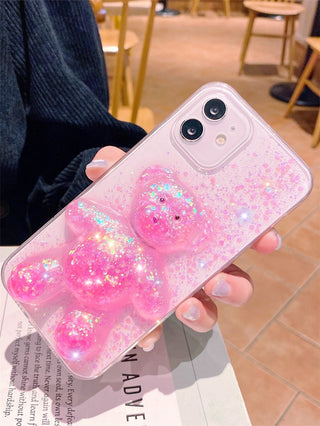 Bear Resin Epoxy Phone Case