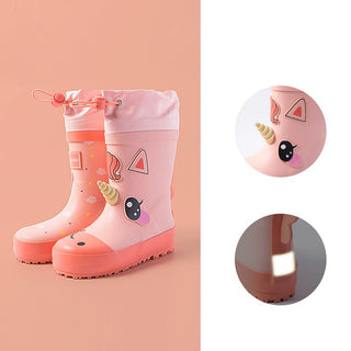 Children rain boots boys and girls non-slip water shoes