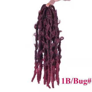 14" Butterfly Curvy Crochet Locs