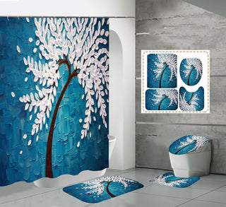 HD Digital Printing Waterproof Polyester Shower Curtain