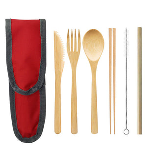 Portable Travel Bamboo Cutlery