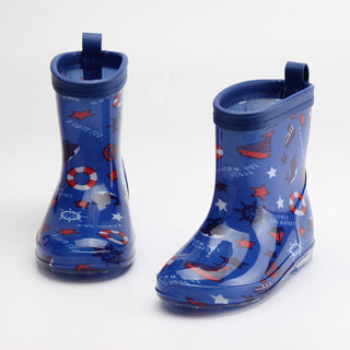 New Children's Rain Boots Cartoon Crystal Bottom