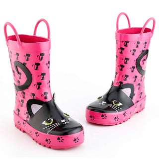 Summer new cat child rain boots female