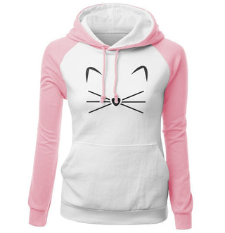 Woman Cute Cat Hoodies