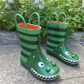 Children cartoon rubber rain boots