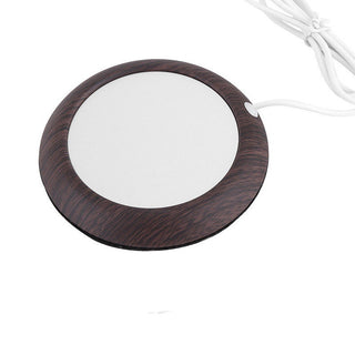 USB Wood Grain Coaster  Warmer