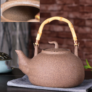 Ceramic Kettle Teapot Purple Sand Beam Kettle