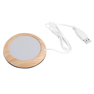 USB Wood Grain Coaster  Warmer