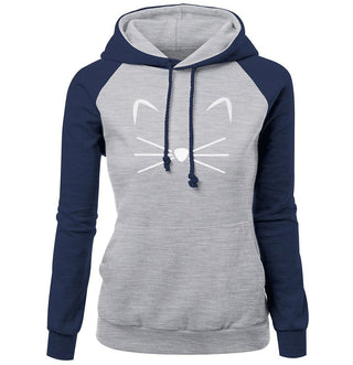 Woman Cute Cat Hoodies